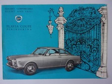 LANCIA FLAVIA COUPE PININFARINA orig 1963 Sales Leaflet Brochure - English Text