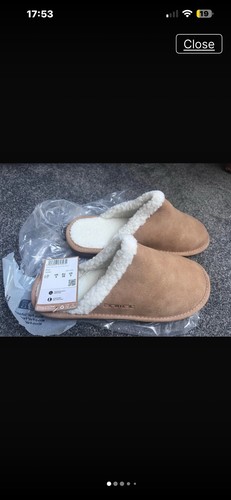 Ladies suede slippers size - slippers, 4