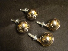4 Metal Mid Century Style Retro Ball Castors Salvaged Kenrick Shepherd Pat 50mm