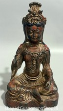 8.4" Old Tibet Bronze Gilt
