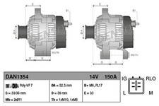 Alternator denso for LEXUS GS