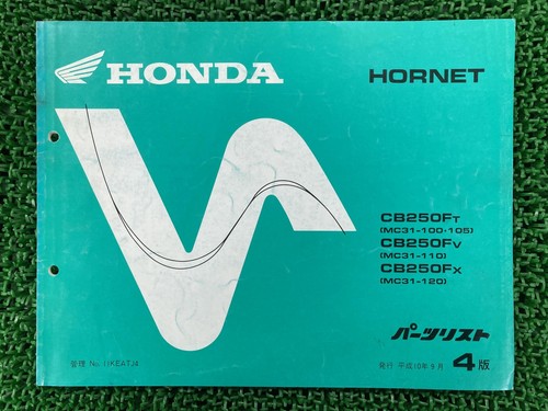 Hornet 250 parts list 4th - hornet, list,