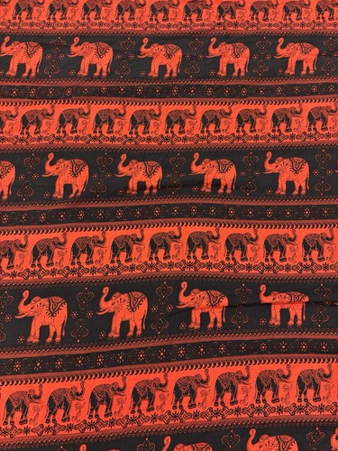 Asian elephant fabric - asian,