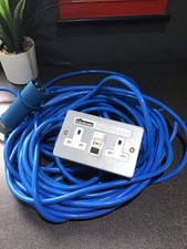 16A PLUG TO POWERBREAKER H 22 CAMPING  ELECTRIC MAINS HOOK UP CABLE. Long Lead