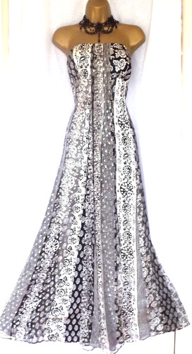 Monsoon long maxi - silk, dress