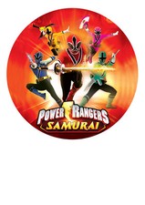 Power Rangers Cake Topper Icing Sugar Paper 7.5" imag M3