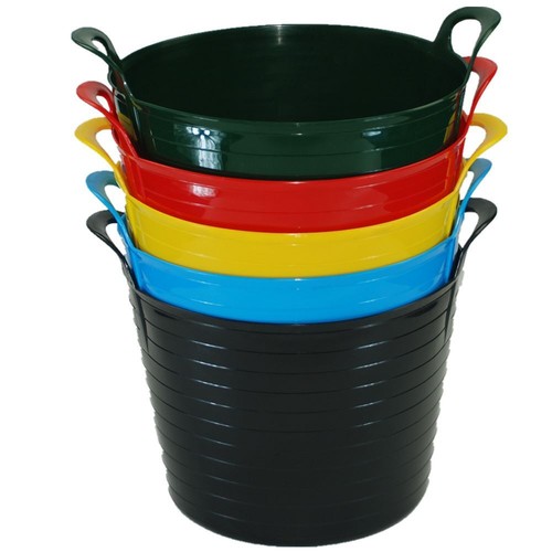 42l plastic flexi bucket - flexi, bucket/