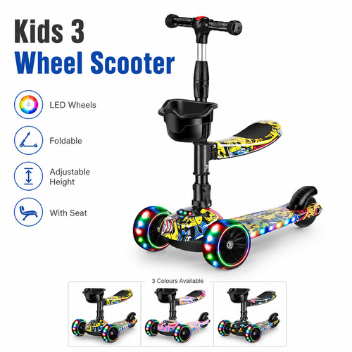 Kids wheel kick scooter led - wheel,