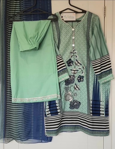 Lawn 3pc shalwar - lawn,