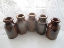 5x SMALL VICTORIAN SALT GLAZE