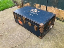 Antique steamer trunk - antique,