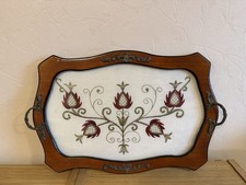 Vintage Embroidered Wooden