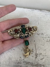 Statement Brooch Gold Tone
