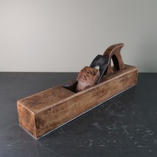Vintage 18" Wooden Block Plane with Hildick Iron