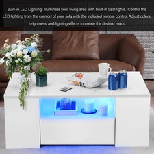 High Gloss LED Coffee Table