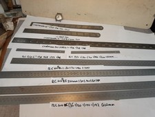 Job lot set 9 Rabone Chesterman contraction rule 150 300 500 600 mm B2 B4 B5 B6