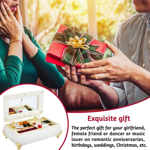 Ballerina music box with - box,