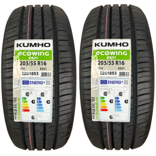 205 55r16 kumho ecowing - x2, 205/55r16