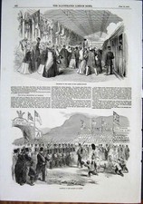 Original Old Antique Print