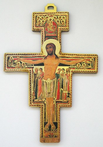 Franciscan wooden cross - franciscan,