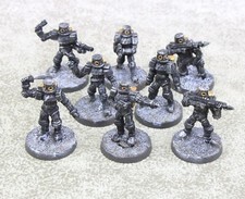 28mm Steampunk Pulp VSF TROOPS in ARMOUR x8 Painted 26018