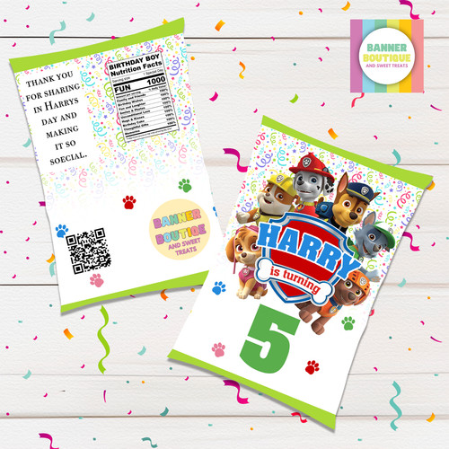 Personalised crisp bag - personalised,