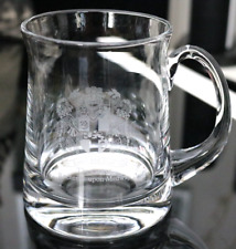 Engraved Crystal Glass Pint Tankard "Loyal and True" The City of Rochester Upon 
