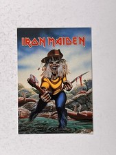 Iron Maiden Postcard Original Iron Maiden Holdings Promotion Eddie Axe 1990