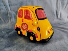 Yellow 'The Jelly Bean Factory' Collectable Car Money Box