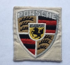 Vintage Porsche  Cloth Patch Badge  Motorsport  7 x 8cm