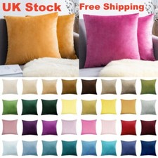 UK Solid Velvet Soft Cushion
