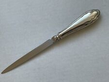 SOLID STERLING SILVER HANDLED LETTER OPENER WITH STAINLESS BLADE BIRMINGHAM 1917