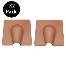 2 x  Brown Brick Buster Plate