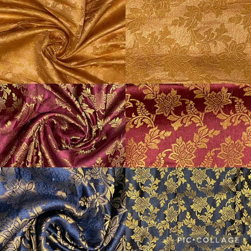 Soft metallic gold banarasi - soft,