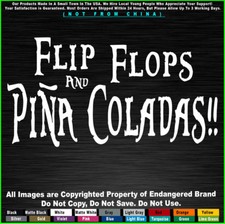 Funny Flip Flops & Pina Colada