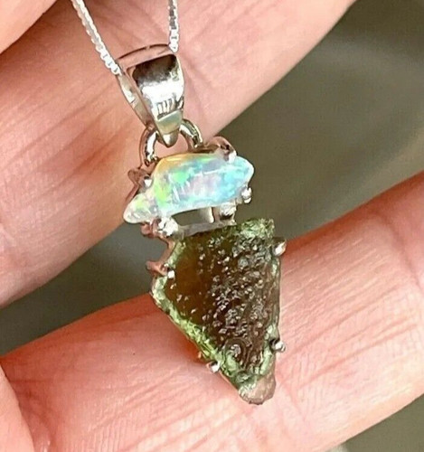 Genuine rough moldavite - rough,