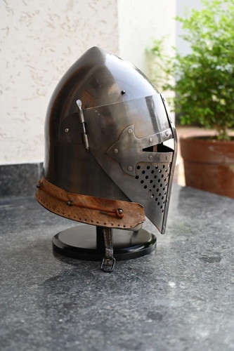 Medieval templar helmet - medieval,