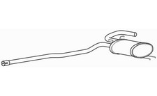 Centre Exhaust Middle Silencer