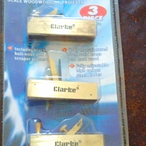 Clarke miniature plane set 3pc - set,