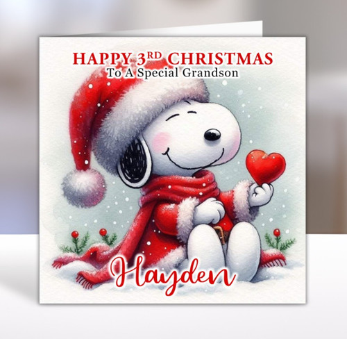Snoopy personalised christmas - personalised,