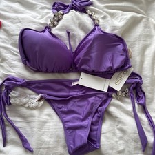 Bahimi Purple Embellished