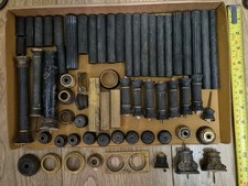 Antique Clock Columns Bases Squares Collection Ex Clockmakers Parts  A25