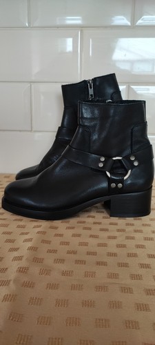 Faith black leather ankle - faith,