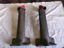 Vintage Alvis or Lagonda Bronze Headlight Mounting Brackests