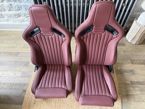 Lucari burgundy leather heated - lucari,