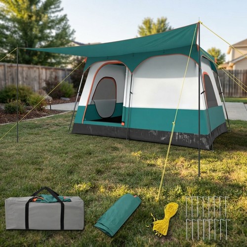 Room family camping tent - 2-room,