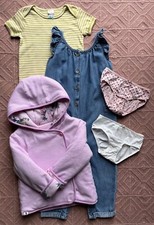 Girls 18-24 1.5-2 Bundle Dungarees Top Reversible Jacket Pants Next Joules Boden