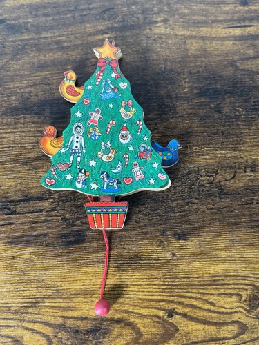 Vintage christmas tree wooden - vintage,
