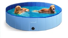 Furdreams Foldable Pet Swimming Pool – Large, Portable Dog Bathtub & Outdoor Poo