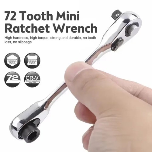 Mini ratchet wrench double - ratchet,